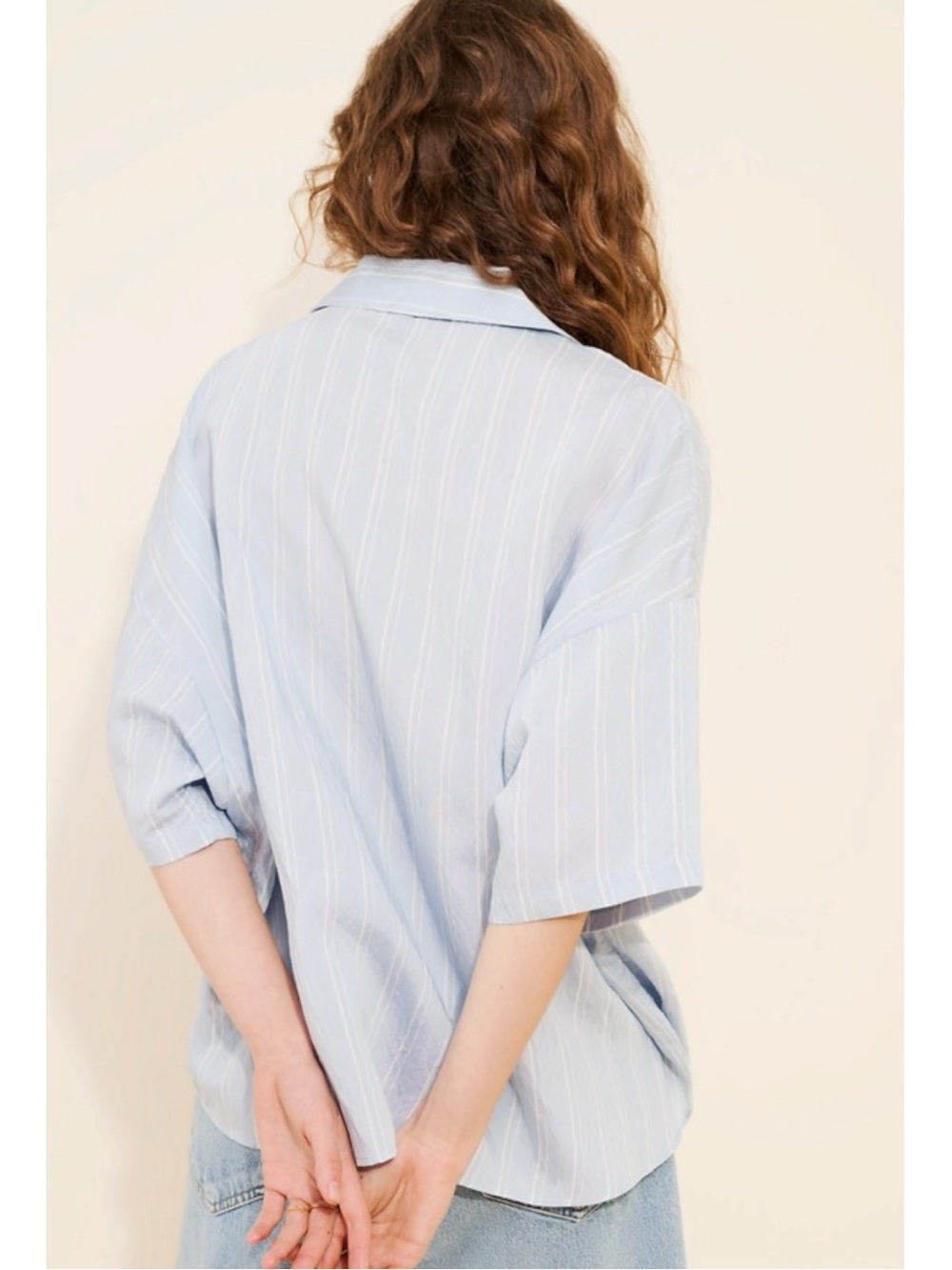 Anthropologie The Dylon Short Sleeve Wide Placket Top Striped Edition Size 1X - Picture 16 of 16